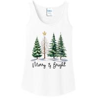 Merry And Bright Christmas Light Matching Family Xmas Ladies Essential Tank