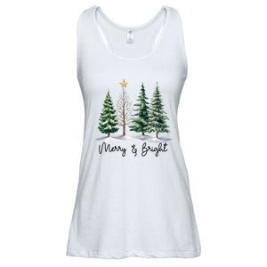 Merry And Bright Christmas Light Matching Family Xmas Ladies Essential Flowy Tank