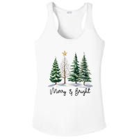 Merry And Bright Christmas Light Matching Family Xmas Ladies PosiCharge Competitor Racerback Tank