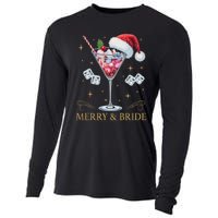 Merry And Bride Bachelorette Party Cocktail Drink Christmas Cooling Performance Long Sleeve Crew