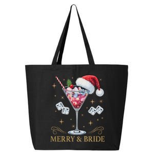 Merry And Bride Bachelorette Party Cocktail Drink Christmas 25L Jumbo Tote