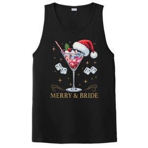 Merry And Bride Bachelorette Party Cocktail Drink Christmas PosiCharge Competitor Tank