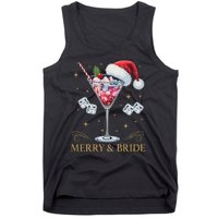 Merry And Bride Bachelorette Party Cocktail Drink Christmas Tank Top