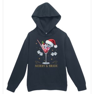 Merry And Bride Bachelorette Party Cocktail Drink Christmas Urban Pullover Hoodie