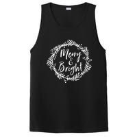 Merry And Bright Christmas Season Holiday Spirit PosiCharge Competitor Tank