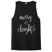 Merry And Bright Christmas Holiday Xmas PosiCharge Competitor Tank