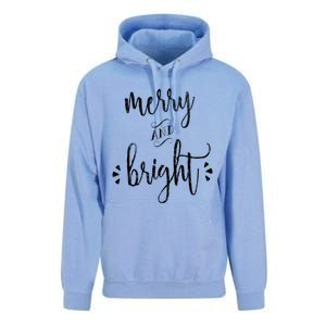 Merry And Bright Christmas Holiday Xmas Unisex Surf Hoodie