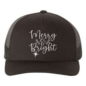 Merry And Bright Christmas Merry And Bright Long Sleeve Yupoong Adult 5-Panel Trucker Hat