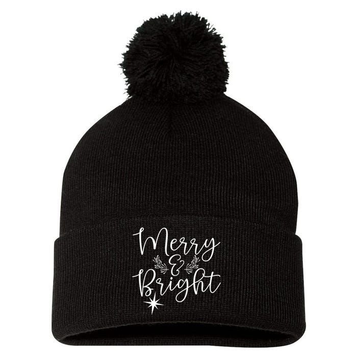 Merry And Bright Christmas Merry And Bright Long Sleeve Pom Pom 12in Knit Beanie