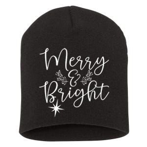 Merry And Bright Christmas Merry And Bright Long Sleeve Short Acrylic Beanie