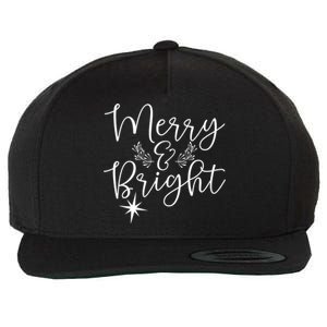 Merry And Bright Christmas Merry And Bright Long Sleeve Wool Snapback Cap