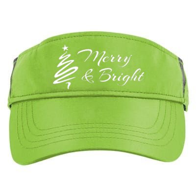 Merry And Bright Christmas Tree Adult Drive Performance Visor