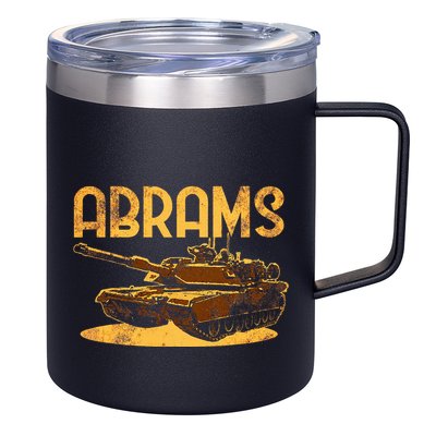 M1 Abrams Battle Tank Usa America American Military 12oz Stainless Steel Coffee Mug