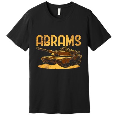 M1 Abrams Battle Tank Usa America American Military Premium T-Shirt