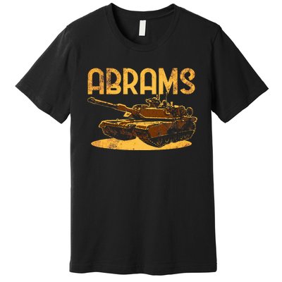 M1 Abrams Battle Tank Usa America American Military Premium T-Shirt