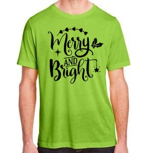 Merry And Bright Christmas Gift Adult ChromaSoft Performance T-Shirt