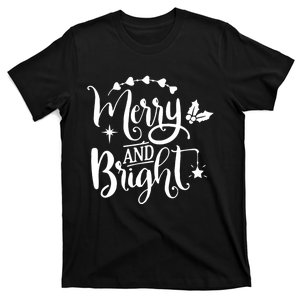 Merry And Bright Christmas Gift T-Shirt