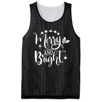 Merry And Bright Christmas Gift Mesh Reversible Basketball Jersey Tank