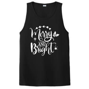 Merry And Bright Christmas Gift PosiCharge Competitor Tank