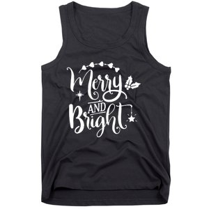 Merry And Bright Christmas Gift Tank Top