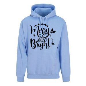 Merry And Bright Christmas Gift Unisex Surf Hoodie