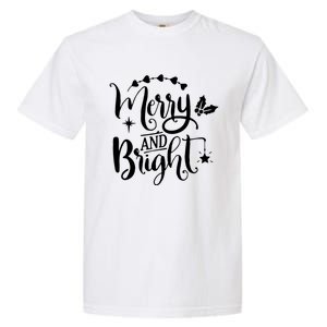 Merry And Bright Christmas Gift Garment-Dyed Heavyweight T-Shirt