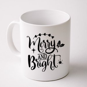 Merry And Bright Christmas Gift Coffee Mug