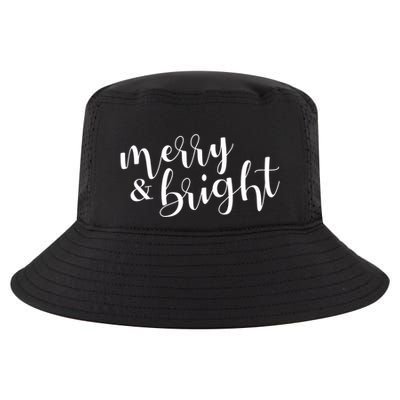 Merry And Bright Christmas Holiday Season Cool Comfort Performance Bucket Hat
