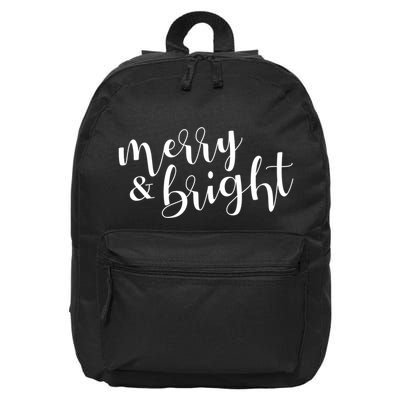 Merry And Bright Christmas Holiday Season 16 in Basic Backpack