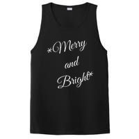 Merry And Bright Christmas Holiday PosiCharge Competitor Tank