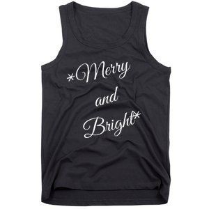 Merry And Bright Christmas Holiday Tank Top