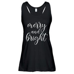 Merry And Bright Christmas Pajamas Outfit Funny Family Xmas Ladies Essential Flowy Tank