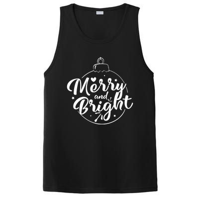 Merry And Bright Christmas Hoodie PosiCharge Competitor Tank