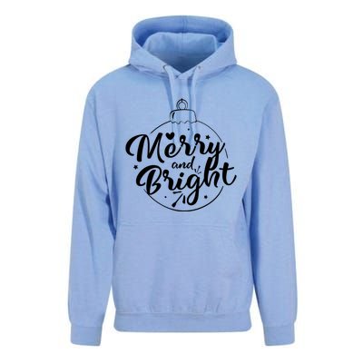 Merry And Bright Christmas Hoodie Unisex Surf Hoodie