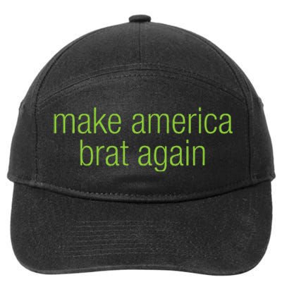 Make America Brat Again Kamala 2024 Trump Parody 7-Panel Snapback Hat