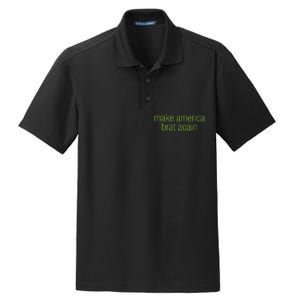 Make America Brat Again Kamala 2024 Trump Parody Dry Zone Grid Polo