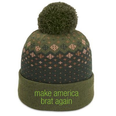 Make America Brat Again Kamala 2024 Trump Parody The Baniff Cuffed Pom Beanie