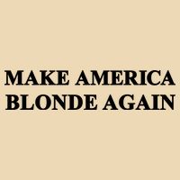 Make America Blonde Again Drawstring Bag