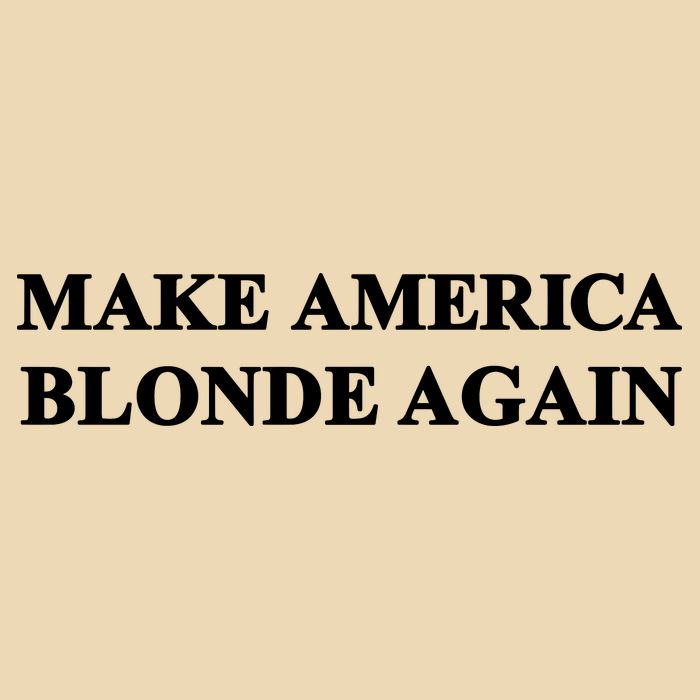 Make America Blonde Again Drawstring Bag