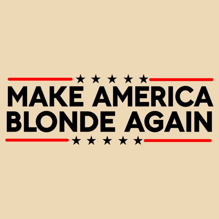 Make America Blonde Again Drawstring Bag