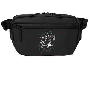 Merry and Bright Christmas Lights Xmas Holiday Family Match Crossbody Pack