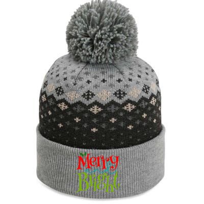 Merry And Bright Christmas Holiday Festive The Baniff Cuffed Pom Beanie