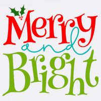 Merry And Bright Christmas Holiday Festive Cooling Performance Crew T-Shirt