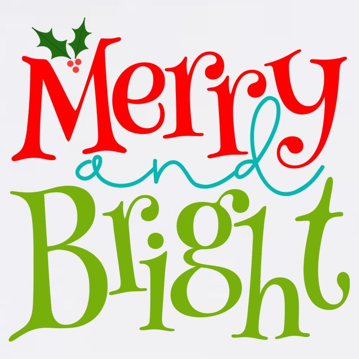 Merry And Bright Christmas Holiday Festive Cooling Performance Crew T-Shirt