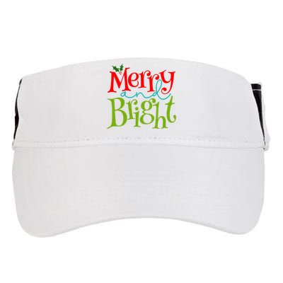 Merry And Bright Christmas Holiday Festive Adult Drive Performance Visor