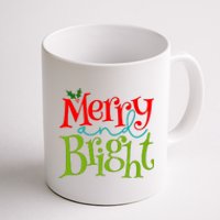 Merry And Bright Christmas Holiday Festive Coffee Mug