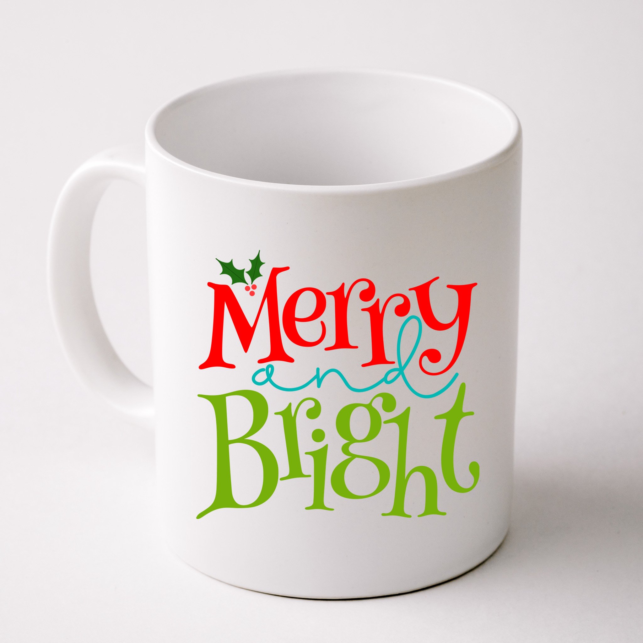 Merry And Bright Christmas Holiday Festive Mug