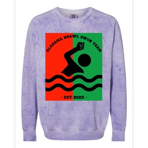 Montgomery Alabama Brawl Swim Team Graphic Tee Top Colorblast Crewneck Sweatshirt