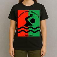 Montgomery Alabama Brawl Swim Team Graphic Tee Top T-Shirt