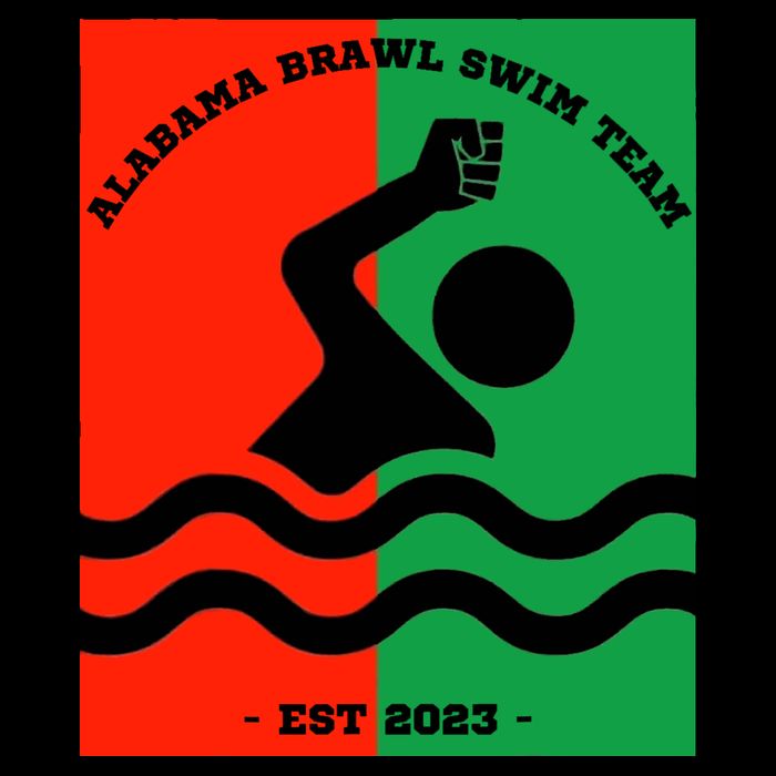 Montgomery Alabama Brawl Swim Team Graphic Tee Top T-Shirt
